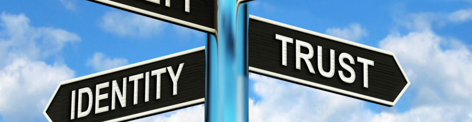Identity and trust sign for Protecting Your Online Identity