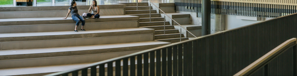 Image of a university communal space for Arts header iamge