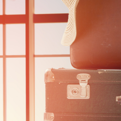 Image of luggage at an airport for annual leave article