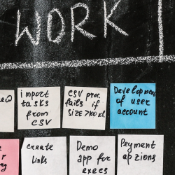 Image of a chalk board with a to-do list for the workplace