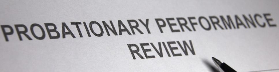 Probation Performance Review document image as header