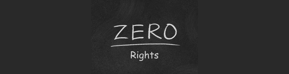 Zero Rights on Chalk Board for Zero Hour contract rights header