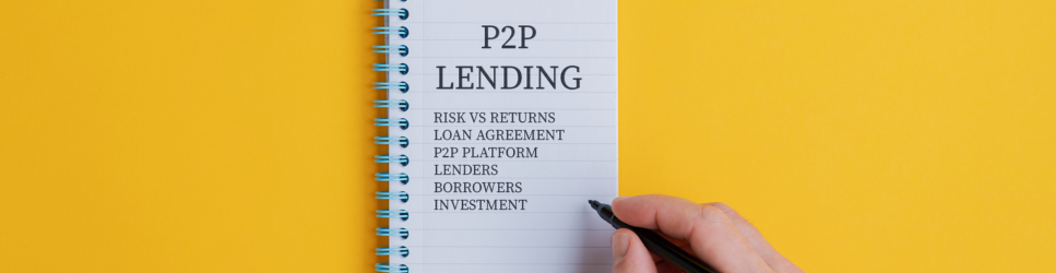 Image of P2P lending on a notepad