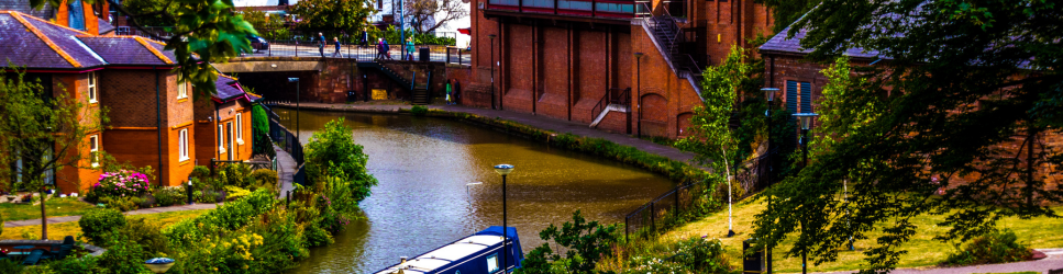 Image of Chester canal and city centre