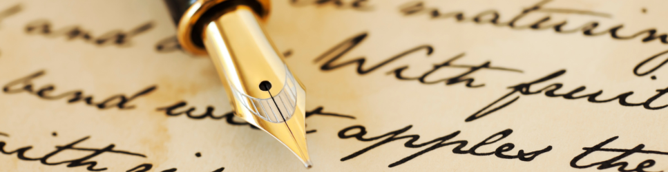 Image of a will written with fountain pen for Wills Regime to be brought into the Modern World Header image