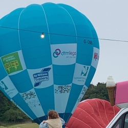Balloon flies high over Cheshire