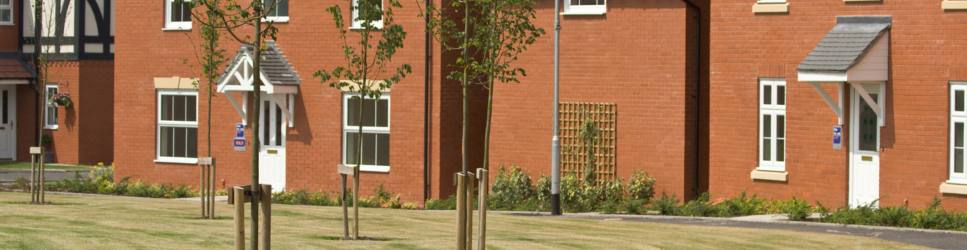 New Build Homes with green space Image for Conveyancing Specialist article