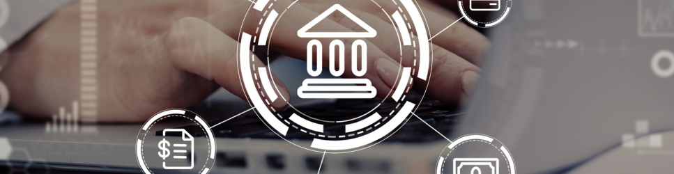 Symbol of a courtroom with images for documents and finaces