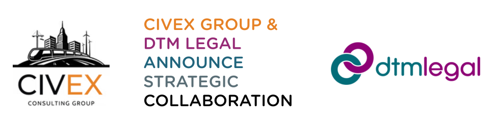 Header image with Civex Group and DTM Legal logos