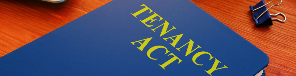 Image of a book with the Tenancy Act on the Cover