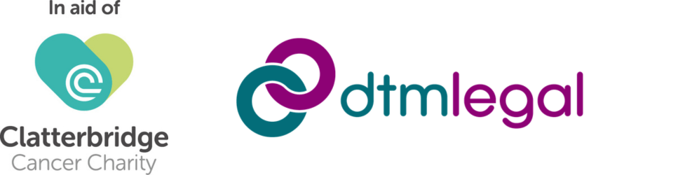 In aid of Clatterbridge Cancer Care logo with the DTM Legal logo