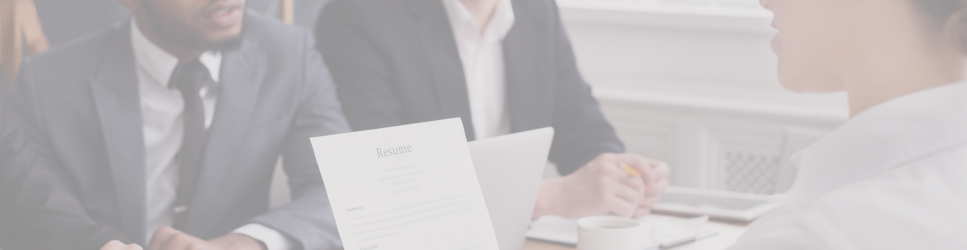 Image of an employment interview for reasonable adjustments header image