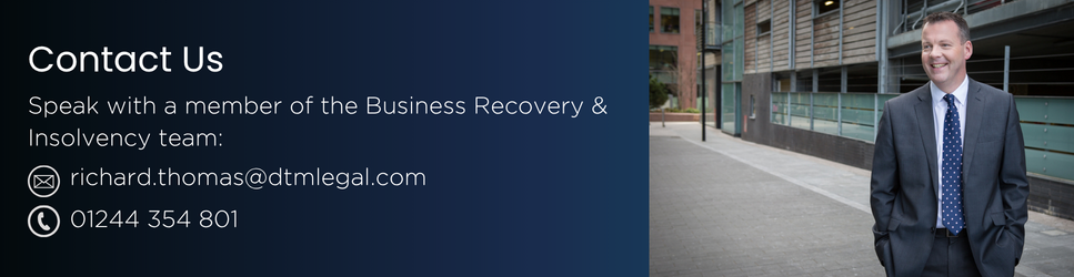 Business Recovery and Insolvency contact details with an image of Richard Thomas in Liverpool