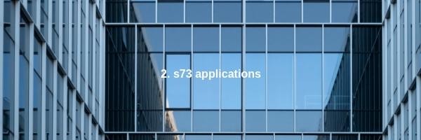 s73 applications sub heading image