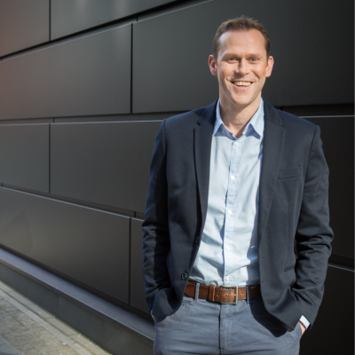 Edward Barnes, Head of Corporate & Commercial photographed outside DTM Legal in Liverpool.