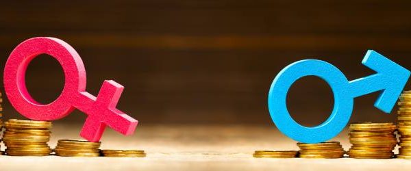 Equal Pay Image of money on gender symbols Website Header Image (95)