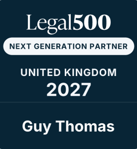Legal 500 guy thomas next generation partner construction 2027 logo
