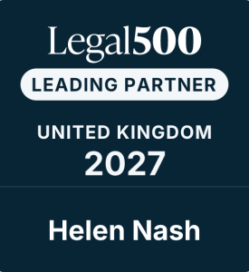 Legal 500 helen nash leading partner commercial property elsewhere in the north west 2027 logo
