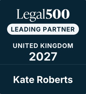 Legal 500 kate roberts leading partner insolvency and corporate recovery 2027 logo