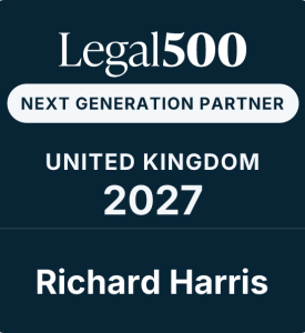 Legal 500 richard harris next generation partner commercial litigation liverpool 2027 logo