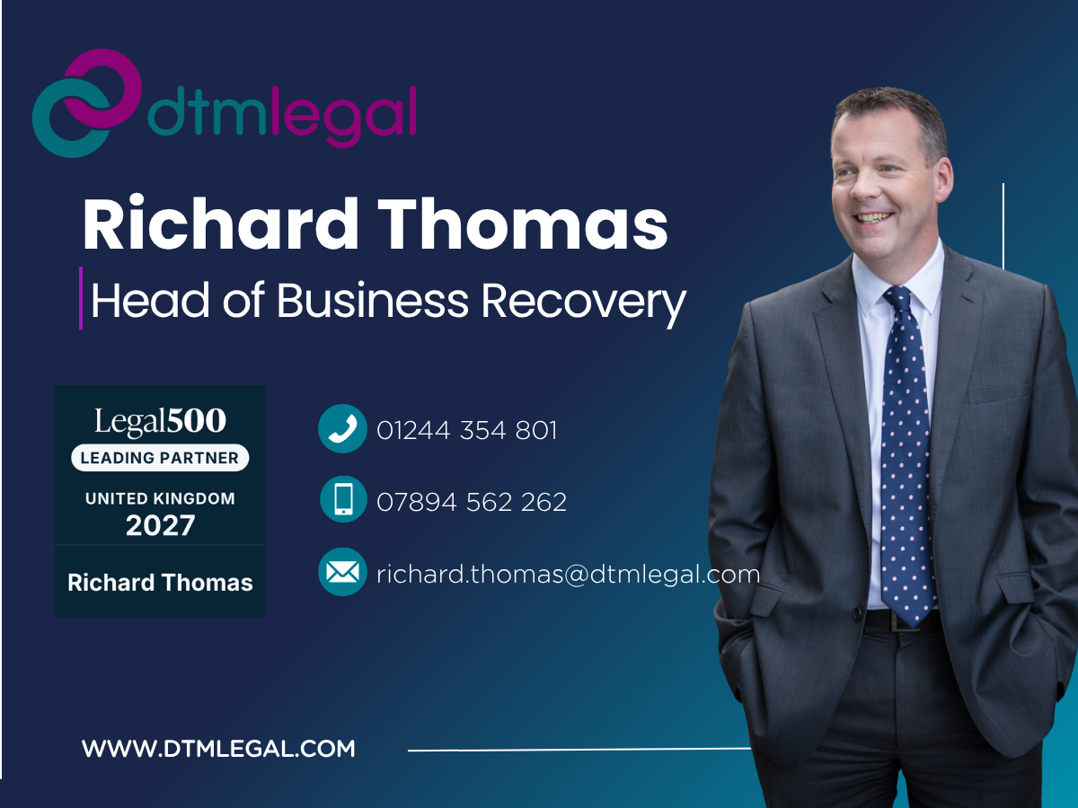 Richard Thomas, Head of Business Recovery - Legal 500 Leading Partner logo and contact details