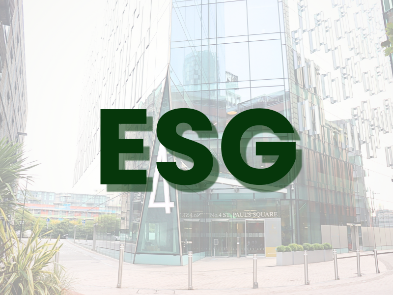 ESG - Text over image of Liverpool Office