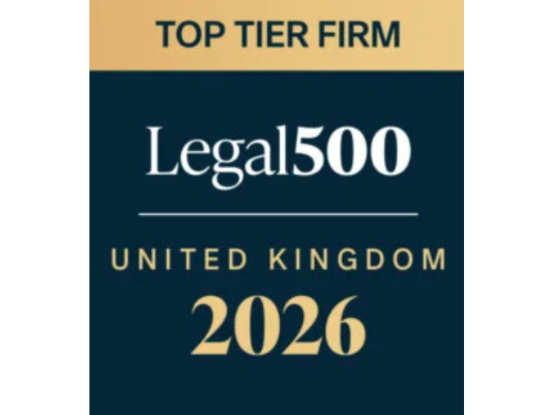 Legal 500 Top Tier Firm