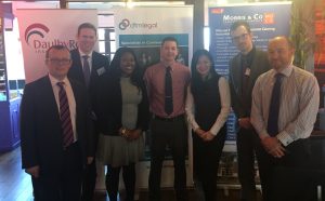 L R Simon Read, Daulby Read; Ed Barnes and Fredrica Jarrett, DTM Legal; Nick Ting, Slowboat; Michelle Anthony of Morris and Co; Stuart Daulby and Chris Hutchinson, Natwest